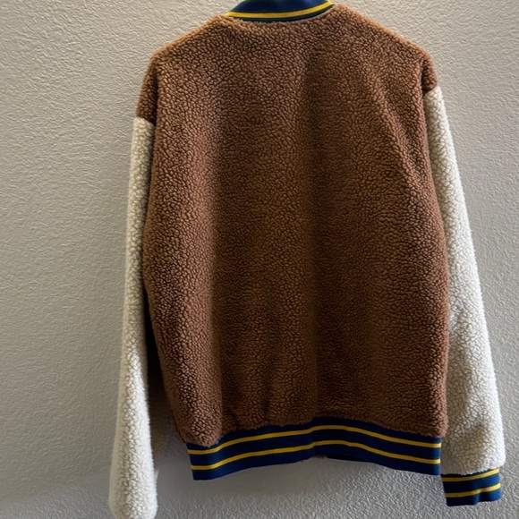 Urban Outfitters unisex Brown and Cream Varsity Jacket - Picture 6 of 6